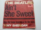 THE BEATLES   ORIG 1964   GERMAN  45  AINT SHE SWEET      RED SLEEVE 