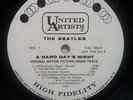 The Beatles A hard day's night United artists promo White label Ual 3366