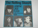 ROLLING STONES - JUMPIN JACK FLASH - 45 RARE 1968 DANISH PS EXPORT DECCA LISTEN