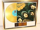 The Beatles, Rubber Soul, mit Cover, Gold Record, goldene Schallplatte, Award
