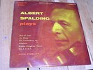 ALBERT SPALDING PLAYS Allegro Elite long play 4110 - 10