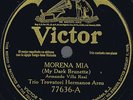 Victor 77636 Trio Travatori Hermanos Areu MORENA MIA  / INCONCIENCIA