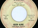 THE GOSPEL CLOUDS Never Alone GOSPEL SOUL 45 on COINS