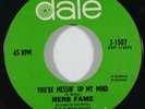 Northern Soul 45 HERB FAME You're Messin' Up My Mind on Date VG++