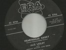 ROCKABILLY -- ALIS LESLEY-- HEARTBREAK HARRY  -HEAR BOTH- 1957 ERA