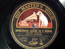 78rpm HMV E496 BRAHMS HUNGARIAN DANCE ISOLDE MENGES EILEEN BEATTIE