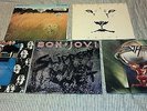 Rock 14 Vinyl LP Lot, BON JOVI, VAN HALEN, DEF LEPPARD, WHITE LION, KISS, RUSH +