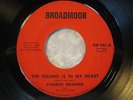 CHARLES BRIMMER 45 Feeling Is In My Heart BROADMOOR rare New Orleans xover soul