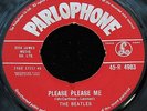 BEATLES RARE 1963 1st Press UK Parlophone 45 - Please Please Me - RED LABEL