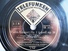 3x 78rpm KULENKAMPFF+KEILBERTH - BRUCH Violin Concerto - ORIG. TELEFUNKEN
