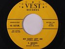 B. BROWN: My Baby Left Me / Hardworking Man 45 rare Blues & R&B