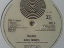 BLACK SABBATH - PARANOID - ORIG UK LP VERTIGO SWIRL 1970 - MANAGEMENT REF EX/EX