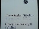 UNICORN UNI 107 ENGLAND, GEORG KULENKAMPFF,FURTWANGLER: SIBELIUS VIOLIN CONCERTO