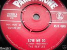 Beatles Love Me Do. Original 1962 red label I/G A side mother stamper  V/G plus