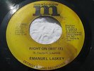 EMANUEL LASKEY RIGHT NOW (WIT' IT)/JUST THE WAY MUSIC NOW,Detroit Soul 45 (VG+)
