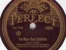 Perfect 14905 Chicago Loopers w BIX BEIDERBECKE I'm More Than Satisfied 1928 E-
