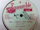 KEN PARKER - true true b/w girl i should have known - TREASURE ISLE