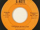 northern soul 45 JEAN BROOKS “Tomorrow Never Came” on G-NOTE ‘64 demo  HEAR