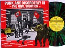 PUNK III The Final Solution RARE UK GREEN MARBELED LP 1983 Punk Rock Oi KBD Hear