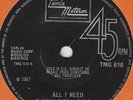 TEMPTATIONS - ALL I NEED.  UK Tamla Motown, TMG 610  '67
