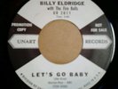 Billy Eldridge - Let's Go Baby / My Blue Tears 45 ex Rockabilly Promo