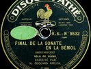 EDOUARD RISLER PIANO  Beethoven Sonata / Mendelssohn Scherzo   Pathé 9532   RARE