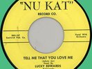 LUCKY EDWARDS Tell Me That You Love Me / Lonesome Walk 45rpm Nu Kat 1959