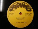 Elvis Presley 78rpm BURNING LOVE / I CAN'T HELP FALLING IN LOVE WITH YOU - RARE