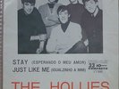 THE HOLLIES 1964 Stay British Invasion RARE 7” P/S 45 Single BRAZIL