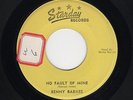 STARDAY C&W Bopper BENNY BARNES No Fault Of Mine/Once Again #236 M- HEAR BOTH