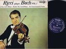RARE EARLY RELEASE RUGGIERO RICCI J.S. BACH THREE LP SET