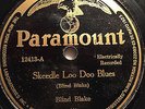 BLIND BLAKE PARAMOUNT 12413 BLUES 78 RPM RECORD E-/V+