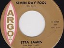 Northern Soul - Etta James - Seven day fool - Original US Argo label