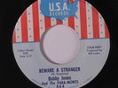 BOBBY JONES: Beware A Stranger / Check Me Out 45 (sm wol, Chicago northern rari