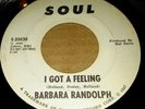 RARE NORTHERN SOUL PROMO SOUL 35038 BARBARA RANDOLPH I GOT A FEELING VG++ 1966