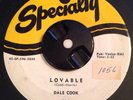 RARE Soul R&B 45 DALE COOK ( SAM COOKE ALIAS) Forever / Lovable SPECIALTY EX