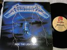 METALLICA  ride the lightning  LP  1984  1st MUSIC FOR NATIONS Press  +  OIS