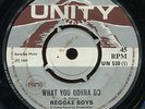 Reggae Boys - What You Gonna Do / Headley Bennett - Hot Cof UK Escort 7