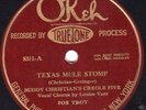 Okeh 8311 Buddy Christian Creole Five TEXAS MULE STOMP/SUNSET BLUES EE-/E