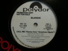 BLONDIE / GIORGIO MORODER - call me / night drive - POLYDOR - PROMO - VG++/NM