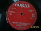 BUDDY HOLLY The Late Great Buddy Holly  EP   1958  CORAL   MISPRINTED LABELS