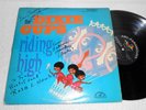 THE DIXIE CUPS riding high '65 ABC PARAMOUNT 1st PRESS STEREO LP AUTOGRAPHED EXC
