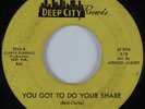 Northern Soul 45 HELENE SMITH You Got To Do Your Share DEEP CITY HEAR