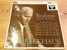 SXL2222: W/B Groove: BRAHMS PIANO RECITAL: WILHELM BACKHAUS / 1E/1E