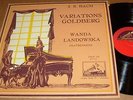 BACH Goldberg Variations WANDA LANDOWSKA harpsichord solo HMV FALP 137 ED1 50's