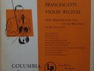Francescatti: Violin Encores (Debussy, Paganini) - Columbia Masterworks ML 4310