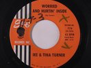IKE & TINA TURNER: Worried And Hurtin' Inside / Please Don't Hurt Me 45 (wol) S