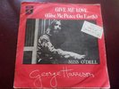 GEORGE HARRISON GIVE ME LOVE/MISS O'DELL  ISRAELI  P/S  ISRAEL ONLY