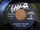 Hard one, Royal Jokers, September In The Rain, Hi-Q # 5004, vg++, orig
