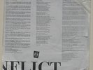 Conflict 'The Final Conflict' Mortarhate punk LP TEST PRESSING with lyrics 1988